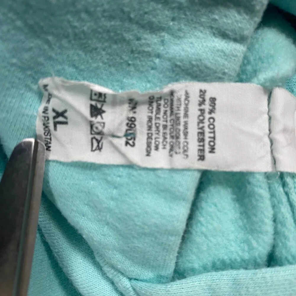 Youth Girl's Hoodie, XL, lovely blue/green color, "SEASIDE!" - Picture 13 of 13